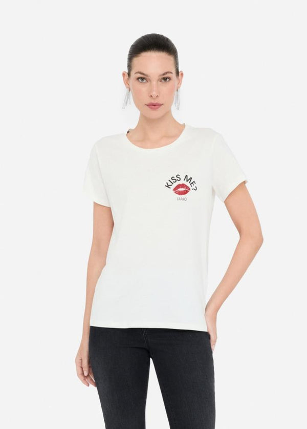 LIU.JO T-SHIRT ALGODÃO