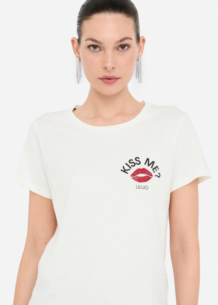LIU.JO T-SHIRT ALGODÃO