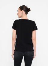 LIU.JO T-SHIRT COM ESTAMPA DE LOVE EM STRASS