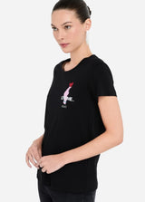 LIU.JO T-SHIRT COM ESTAMPA DE LOVE EM STRASS