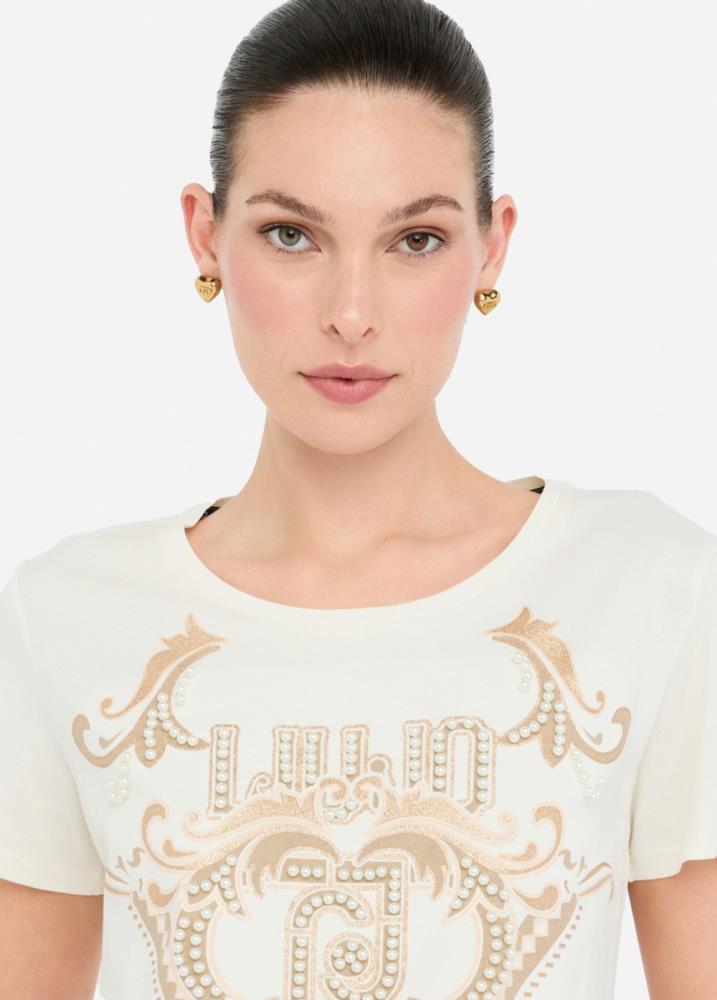 LIU.JO T-SHIRT DE ALGODÃO