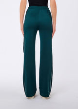 CALÇA VERDE COM RISCA BRANCA