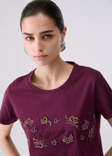 LIU.JO T-SHIRT COM MISSANGAS NA PARTE DA FRENTE