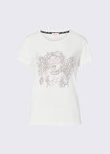 LIU.JO T-SHIRT COM ESTAMPA DE ANJO