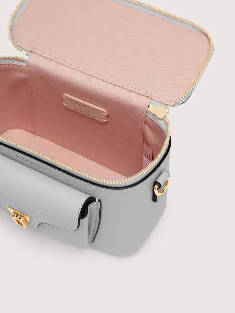 COCCINELLE MINI CARTEIRA CINZA