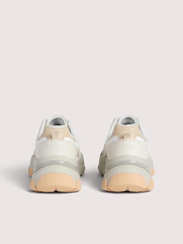 COCCINELLE SAPATILHAS BRANCAS COM LOGO