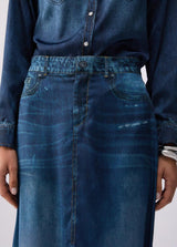 LIU.JO SAIA LONGA COM ESTAMPA DIGITAL