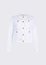 LIU.JO CASACA DE GANGA BRANCA