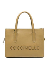 COCCINELLE SHOPPING BAG PEQUENO VERDE COM LOGO