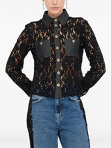 LIU.JO BLUSA DE RENDA PRETA