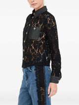 LIU.JO BLUSA DE RENDA PRETA