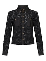 LIU.JO BLUSA DE RENDA PRETA