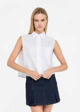 LIU.JO BLUSA SEM MANGAS STRASS