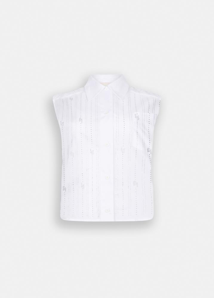 LIU.JO BLUSA SEM MANGAS STRASS