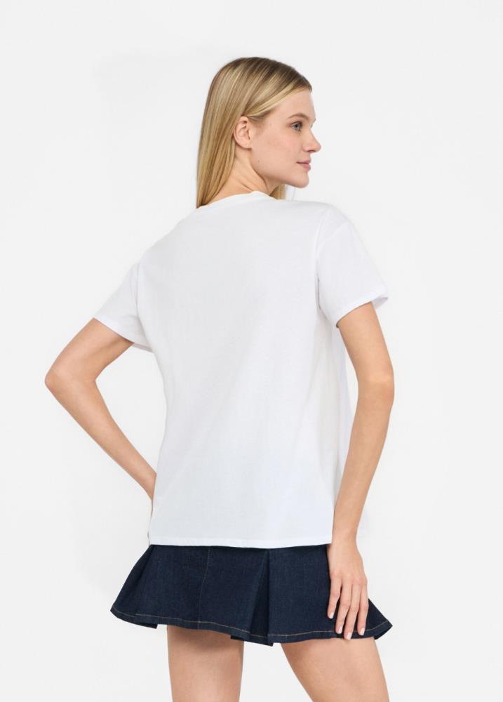 LIU.JO T-SHIRT COM LOGO EM STRASS