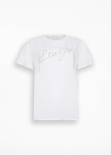 LIU.JO T-SHIRT COM LOGO EM STRASS