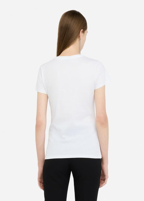 LIU.JO T-SHIRT COM ESTAMPA EM STRASS