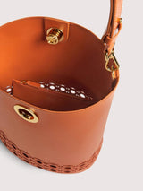 COCCINELLE CARTEIRA CAMEL COM LOGO C-ME