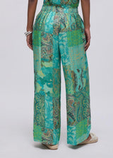 LIU.JO CALÇA DE CETIM COM ESTAMPA