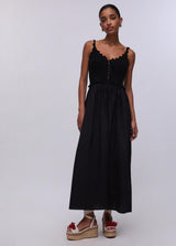 LIU.JO VESTIDO PRETO DE ALÇAS