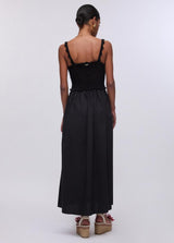 LIU.JO VESTIDO PRETO DE ALÇAS