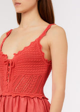 LIU.JO VESTIDO ROSA DE ALÇAS
