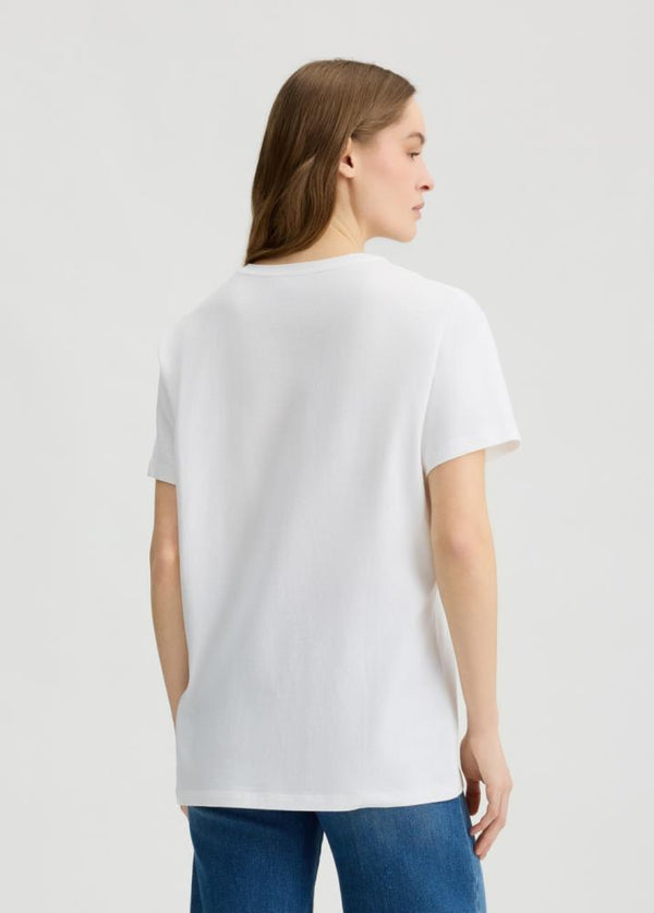 LIU- JO T-SHIRT ESTAMPADA EM STRASS