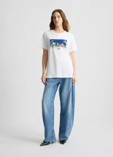 LIU.JO T-SHIRT ESTAMPADA COM STRASS