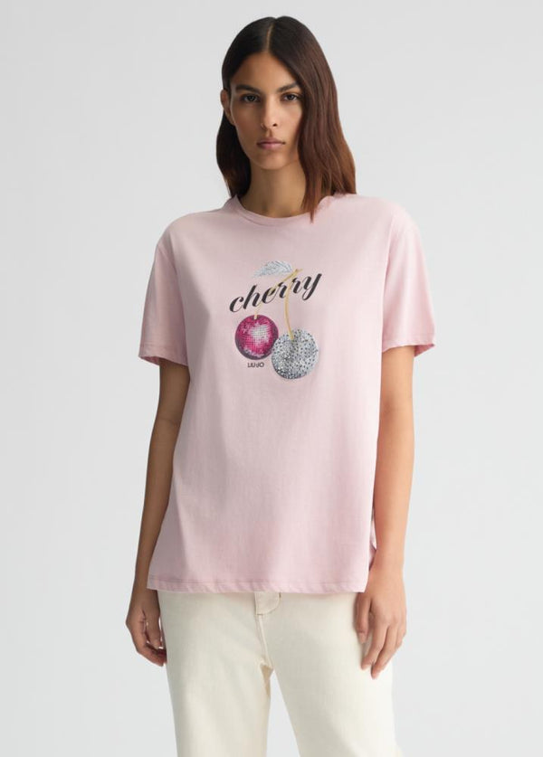LIU.JO T-SHIRT COM STRASS