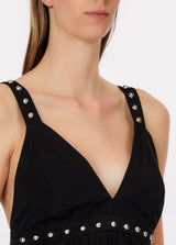 LIU.JO TOP PRETO COM TACHAS