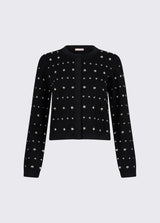 LIU.JO CASACO DE MALHA COM TACHAS