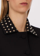 LIU.JO CASACO PRETO COM TACHAS