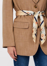 LIU.JO BLAZER BEGE COM LENÇO