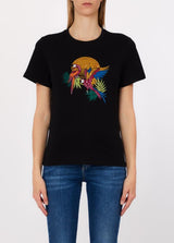 LIU.JO T-SHIRT COM ESTAMPADO EM STRASS