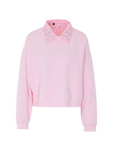 LIU.JO CAMISOLA ROSA GOLA COM BRILHANTES
