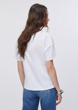 LIU.JO T-SHIRT BRANCA COM ESTAMPADO DE TIGRE