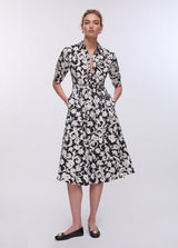 LIU.JO VESTIDO MIDI COM ESTAMPADO FLORAL