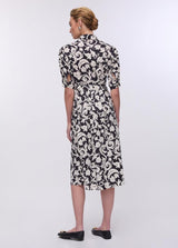 LIU.JO VESTIDO MIDI COM ESTAMPADO FLORAL
