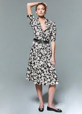 LIU.JO VESTIDO MIDI COM ESTAMPADO FLORAL