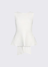 LIU.JO TOP BRANCO COM RECORTE NA PARTE DE TRÁS