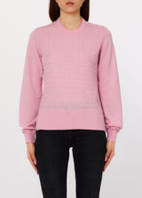 LIU.JO CAMISOLA DE LÃ ROSA