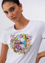 LIU.JO T-SHIRT COM ESTAMPA
