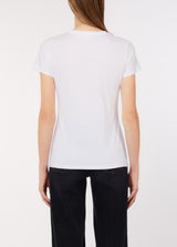 LIU.JO T-SHIRT COM ESTAMPA FLORAL E STRASS AZUL