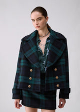 LIU.JO CASACO DUPLO -PEITO CURTO TARTAN