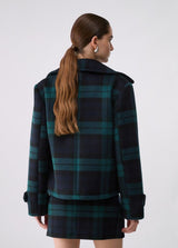 LIU.JO CASACO DUPLO -PEITO CURTO TARTAN