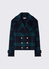 LIU.JO CASACO DUPLO -PEITO CURTO TARTAN