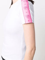 CHIARA FERRAGNI Eye logo-fita t-shirt