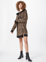 KENDALL E KYLE Vestido print leopardo